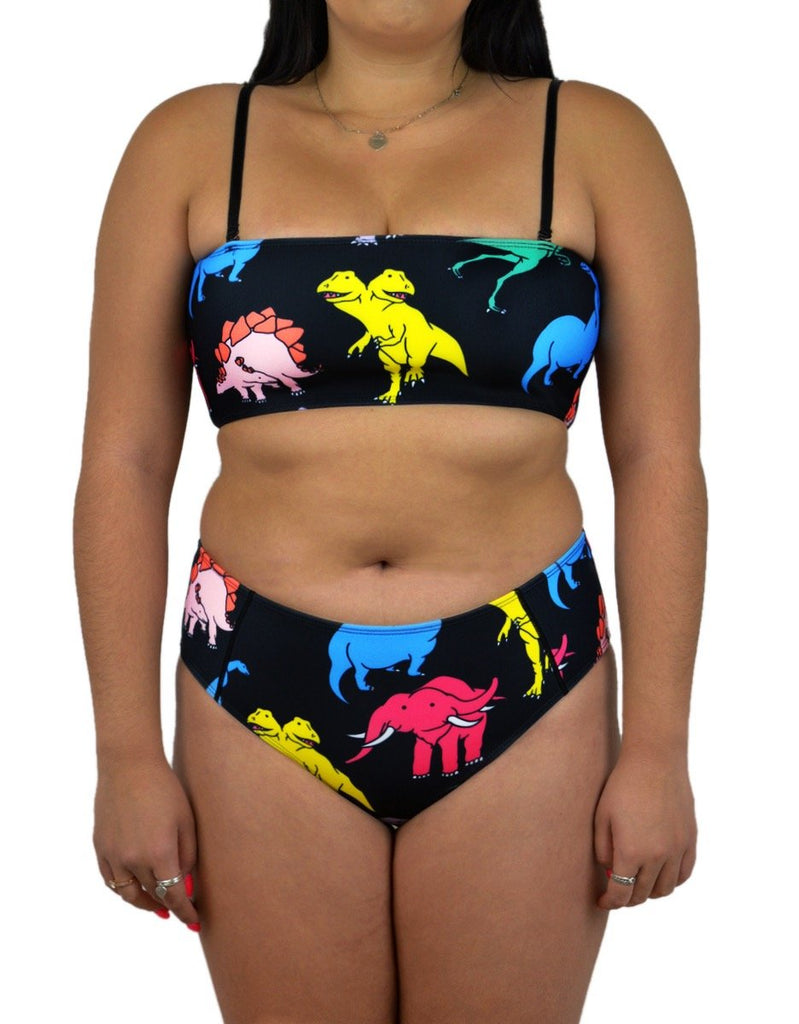 NWT HOAKA x PONY Swimwear Baelian Bikini Swimsuit Top XL Alien